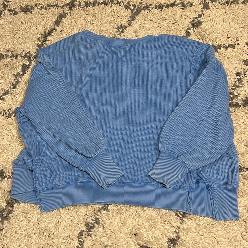 Aerie Waffle Oversized Crewneck